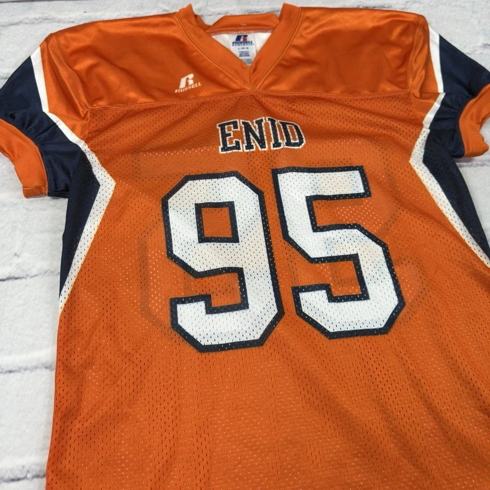 Russell Athletic Youth Sublimated Football Jersey Size L Z Route Concept Y2K #95